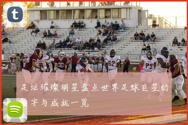足坛璀璨明星盘点世界足球巨星的名字与成就一览