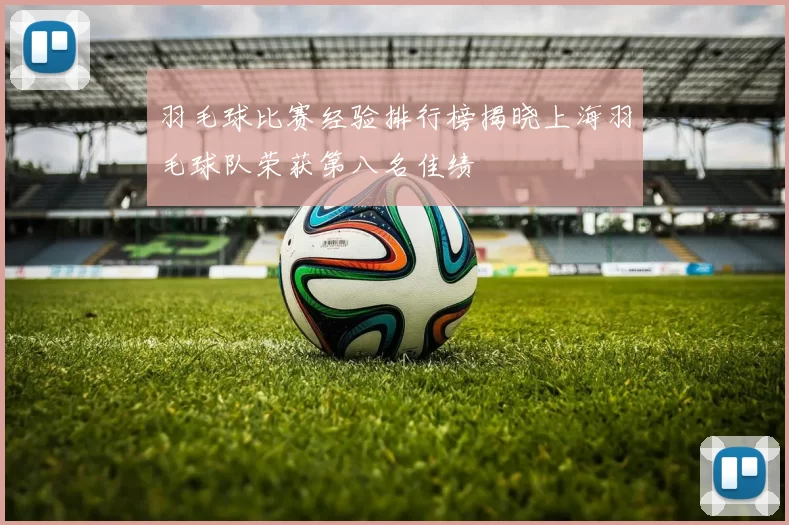 羽毛球比赛经验排行榜揭晓上海羽毛球队荣获第八名佳绩