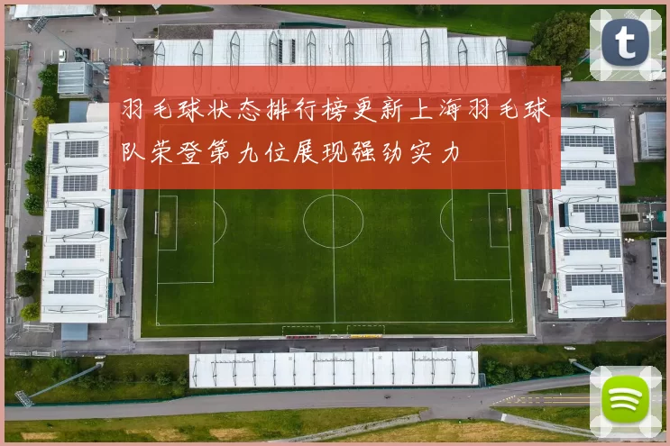 羽毛球状态排行榜更新上海羽毛球队荣登第九位展现强劲实力