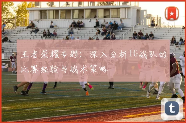 王者荣耀专题：深入分析IG战队的比赛经验与战术策略